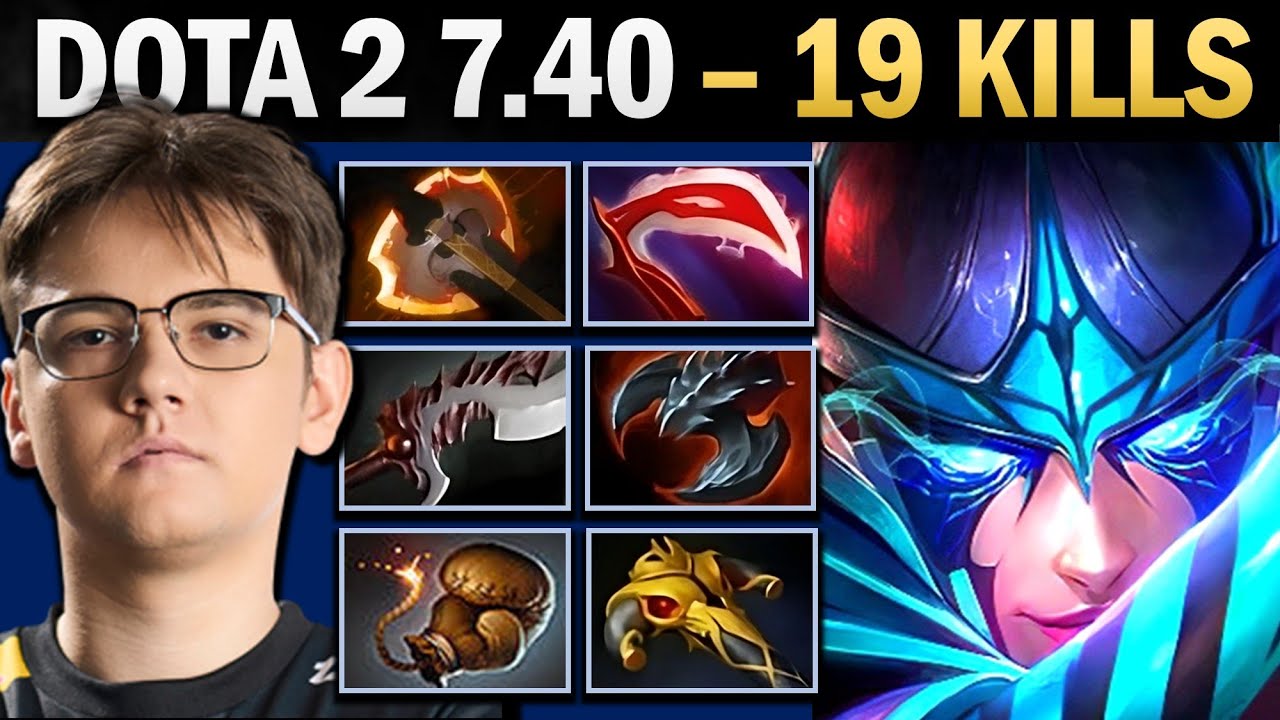 Phantom Assassin Pro Carry with 19 Kills and BF - Gameplay Dota