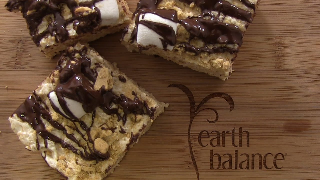 S'mores Krispy Treats - (Vegan Rice Krispy Treats) The Vegan Zombie
