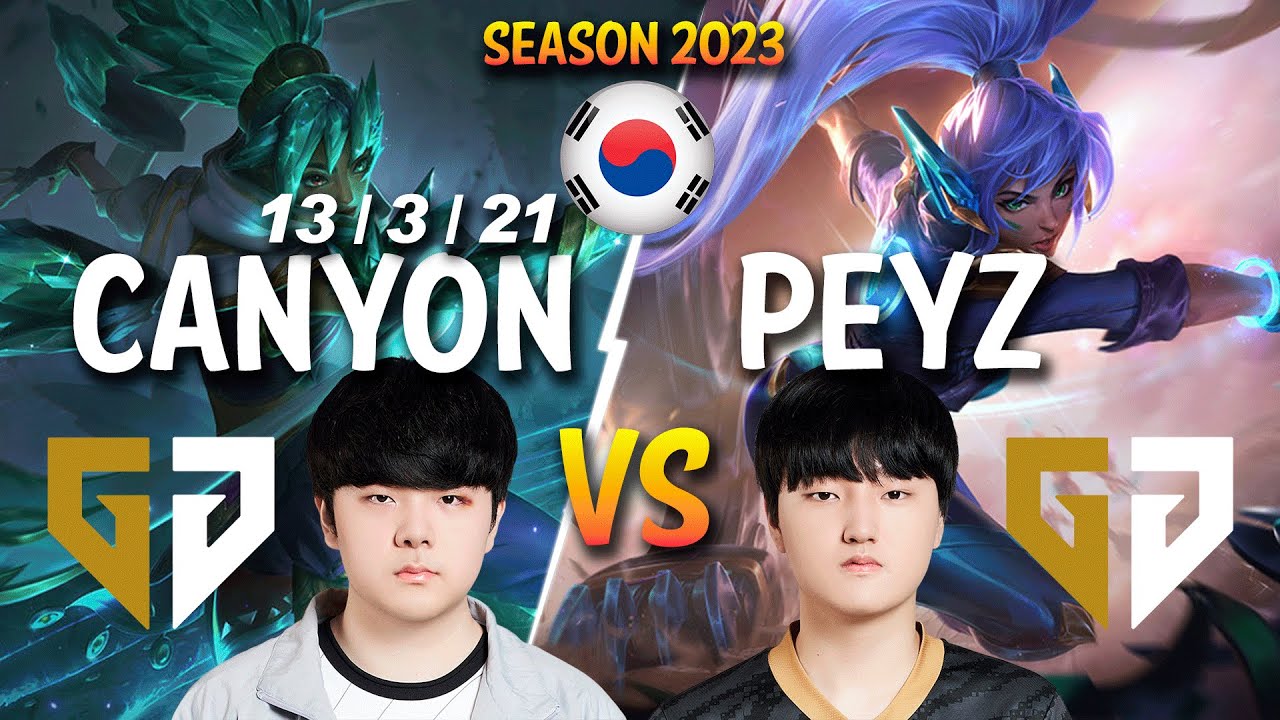 GEN Canyon vs GEN Peyz - Canyon TALIYAH vs Peyz NIDALEE Jungle - Patch 13.24 KR Ranked