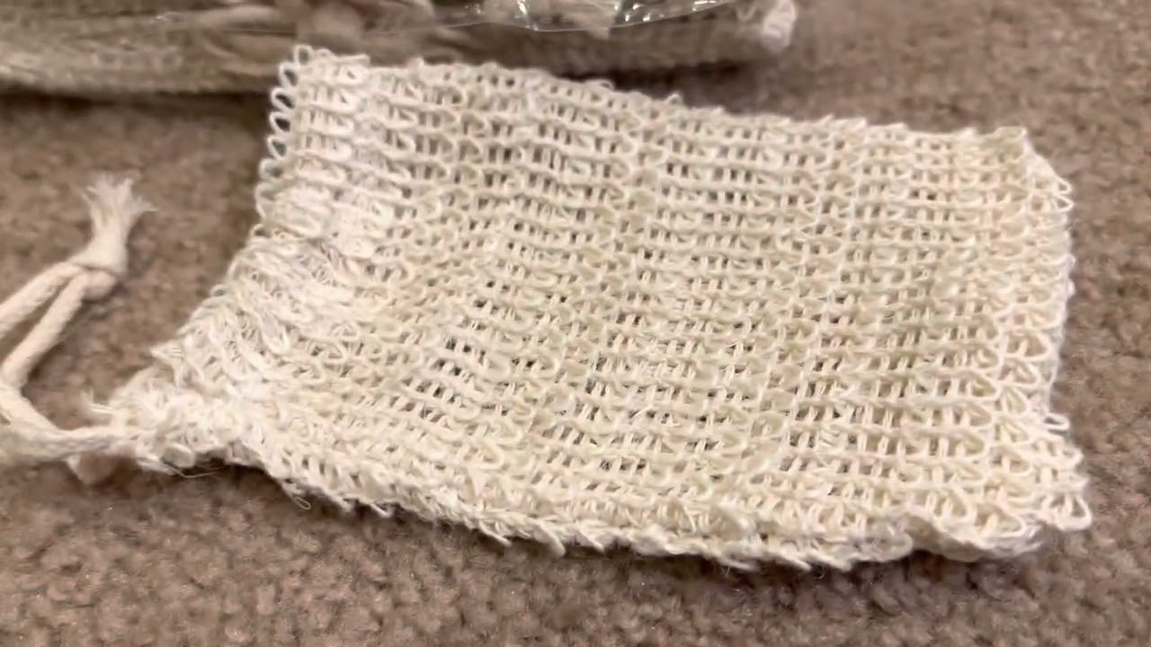 Exfoliating soap bag, soap bag