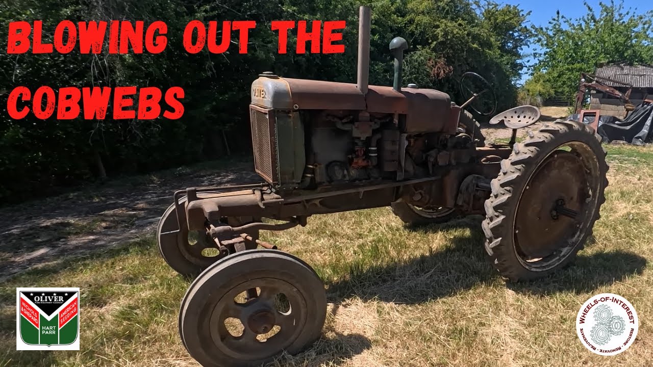Blowing Out The Cobwebs! Oliver 80 Rowcrop Vintage Tractor, Weeting Steam Rally 2025