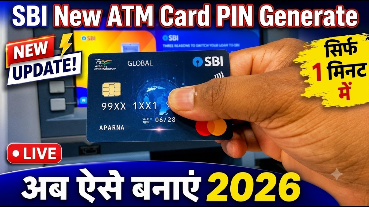 New sbi atm pin generation process | How to generate new pin in sbi atm | @ssmsmarttech