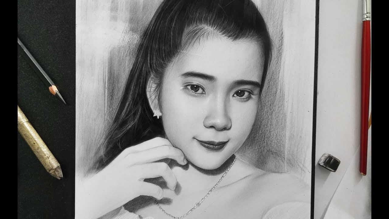 PORTRAIT DRAWING - VẼ CHÂN DUNG TRUYỀN THẦN BÚT CHÌ - DP Truong