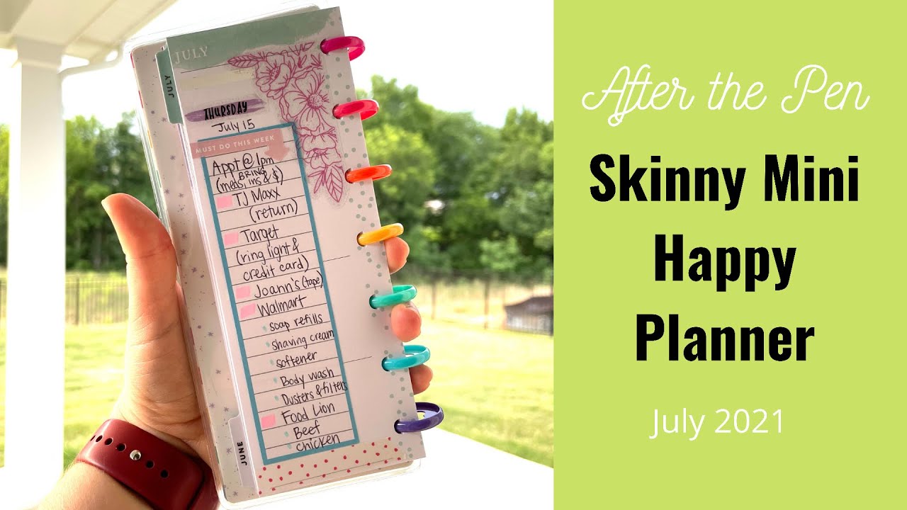 Plan With Me: ON THE GO Skinny Mini Happy Planner for a busy day out!