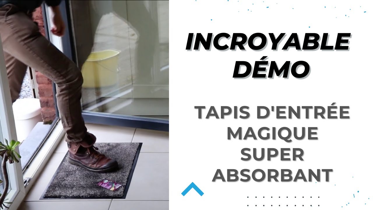 Tapis d'entrée super absorbant: démonstration et test réel