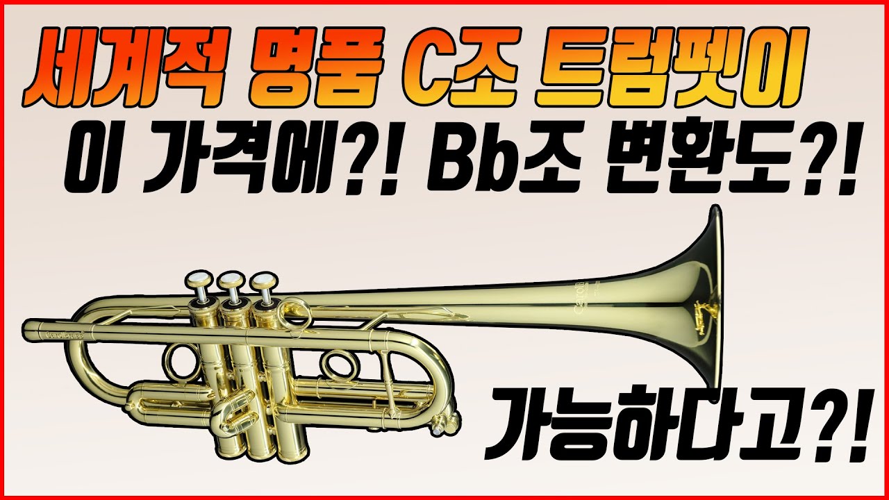 Bb조 변환도 가능한 C조 트럼펫! 어떻게 이 품질에 이 가격이?!!