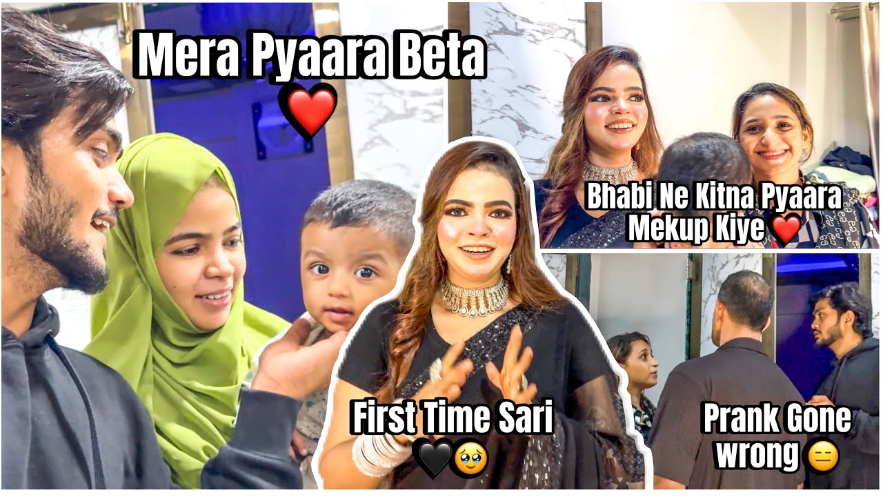 Prank Gone Wrong 😑 First Time Sari🖤🥹 |sohail sakina khan| @mr.sohailkhan02 @Theroastshowwithsohail