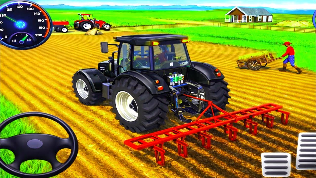 Modern Tractor Farming Driving Simulator 3D | New Tractor Games | Android Gameplay