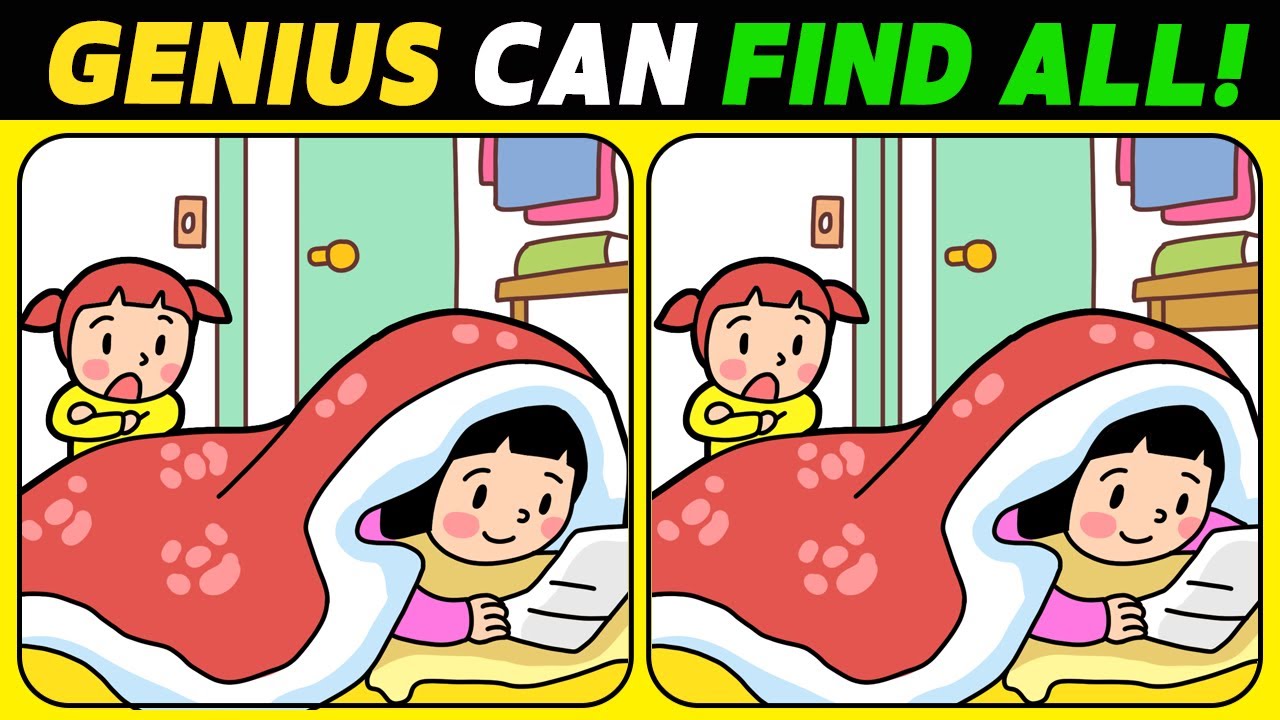 【Spot the difference】Can you find it? Only genius find the difference. No.1234