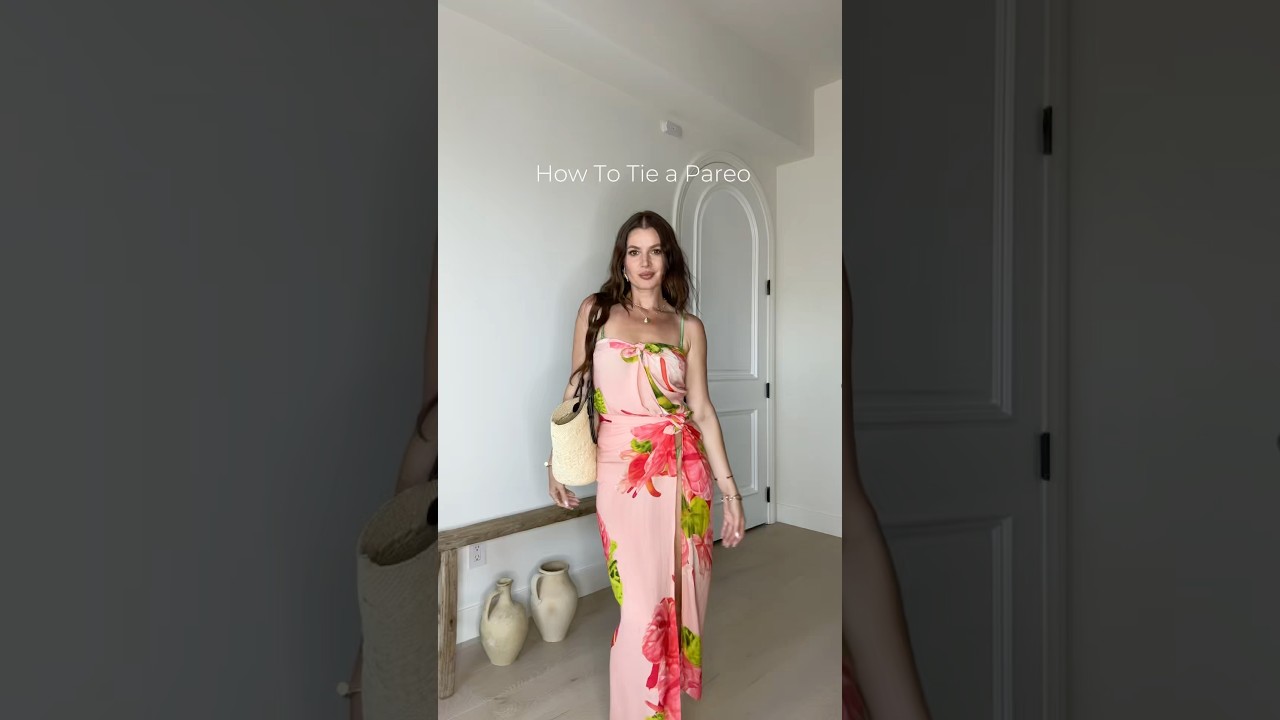 How to Tie a Pareo #howto #sarong #pareo #stylehack #fashionhack #styletip #beachwear #style #hacks
