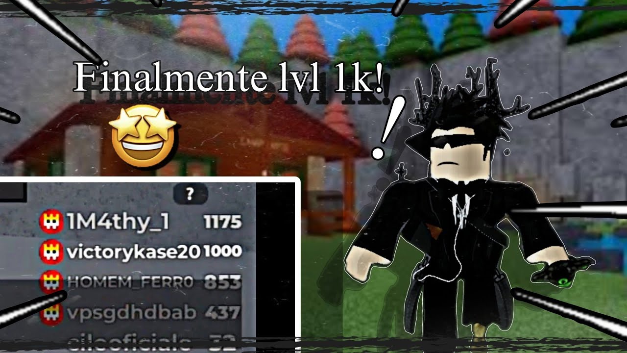 || O MEU TÃO AGUARDADO E ESPERADO LVL 1000!! - Roblox flee the facility ||