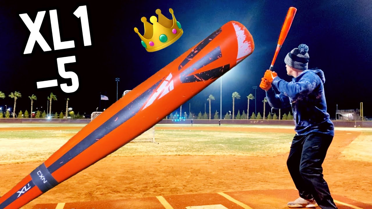 Удар бейсбольной битой Orange 2015 Easton XL1 -5 USSSA (наш самый дальний хоумран в истории!)