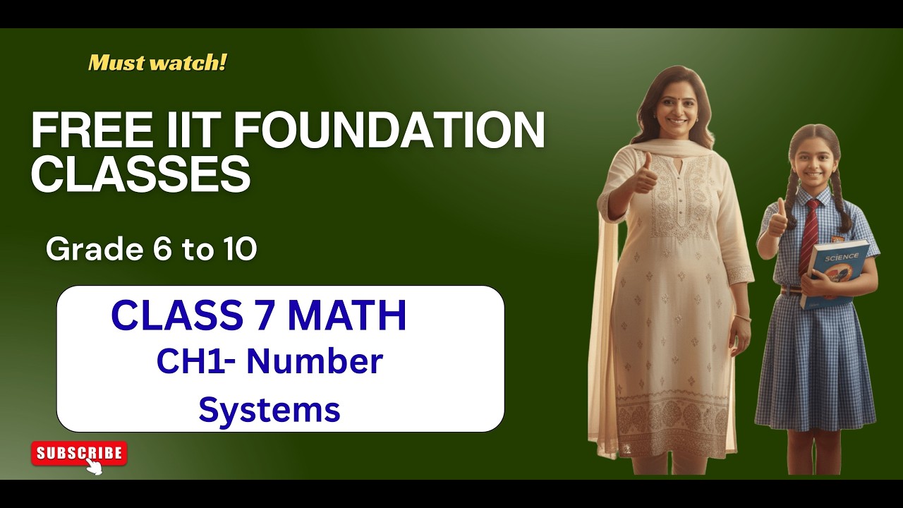 Free IIT Foundation Classes |Class 7 Maths Chapter 1 | Rational Numbers |PART6 |Complete Explanation