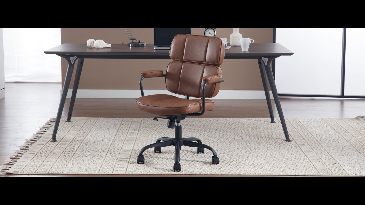 Wahson Chaise de Bureau Moderne en Similicuir, Chaise Bureau à roulettes