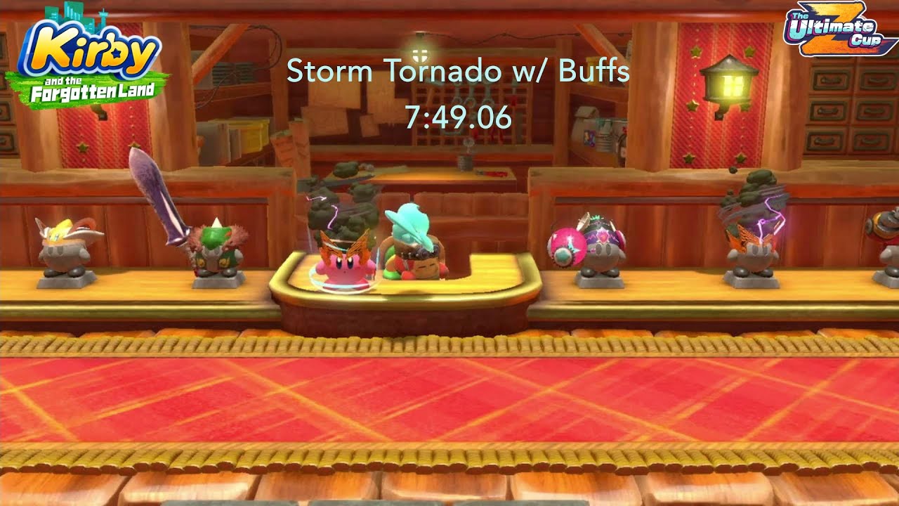 Kirby and the Forgotten Land - Ultimate Cup Z (Storm Tornado w/Buffs): 7:49.06