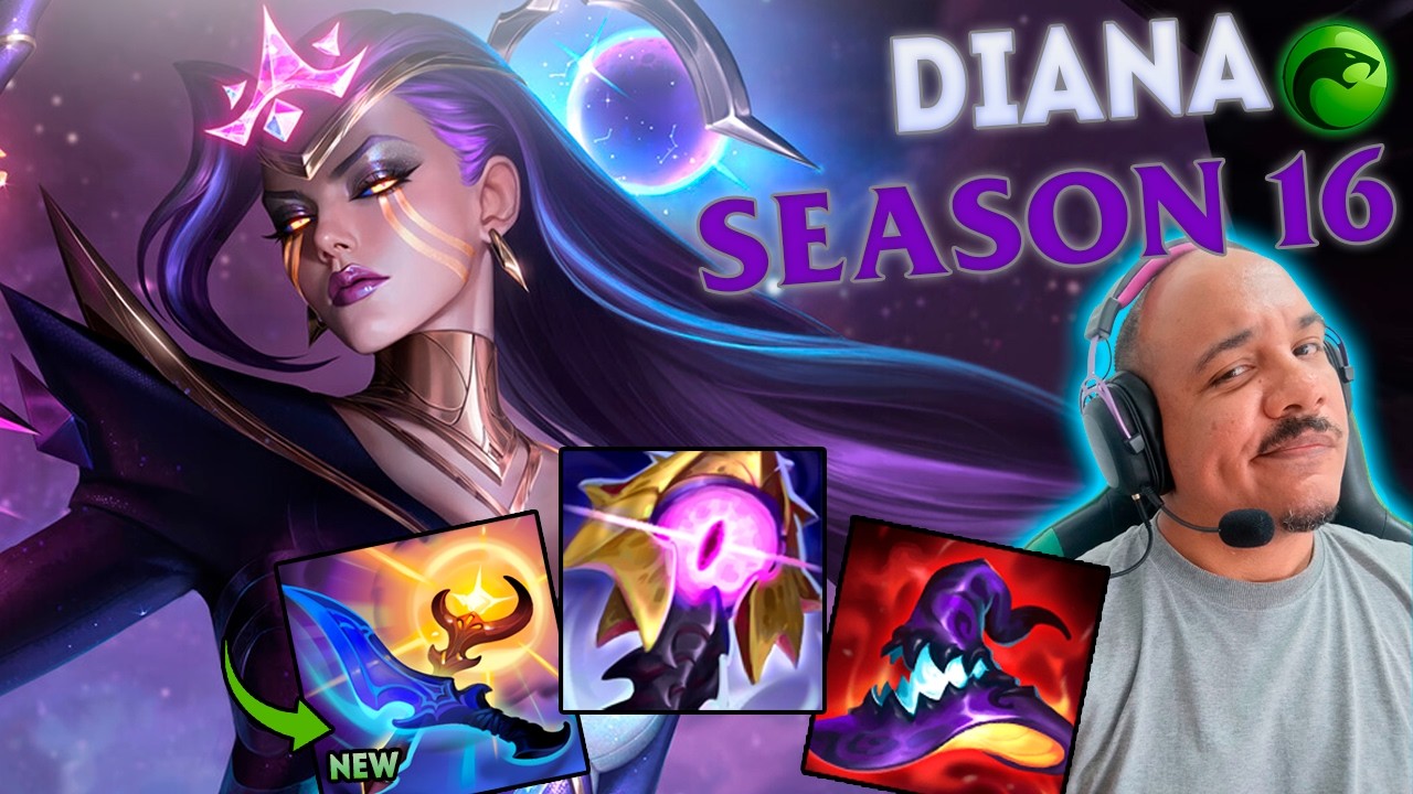 PRIMEIRA PARTIDA EM 2 ANOS l DIANA S16 Gameplay - League Of Legends