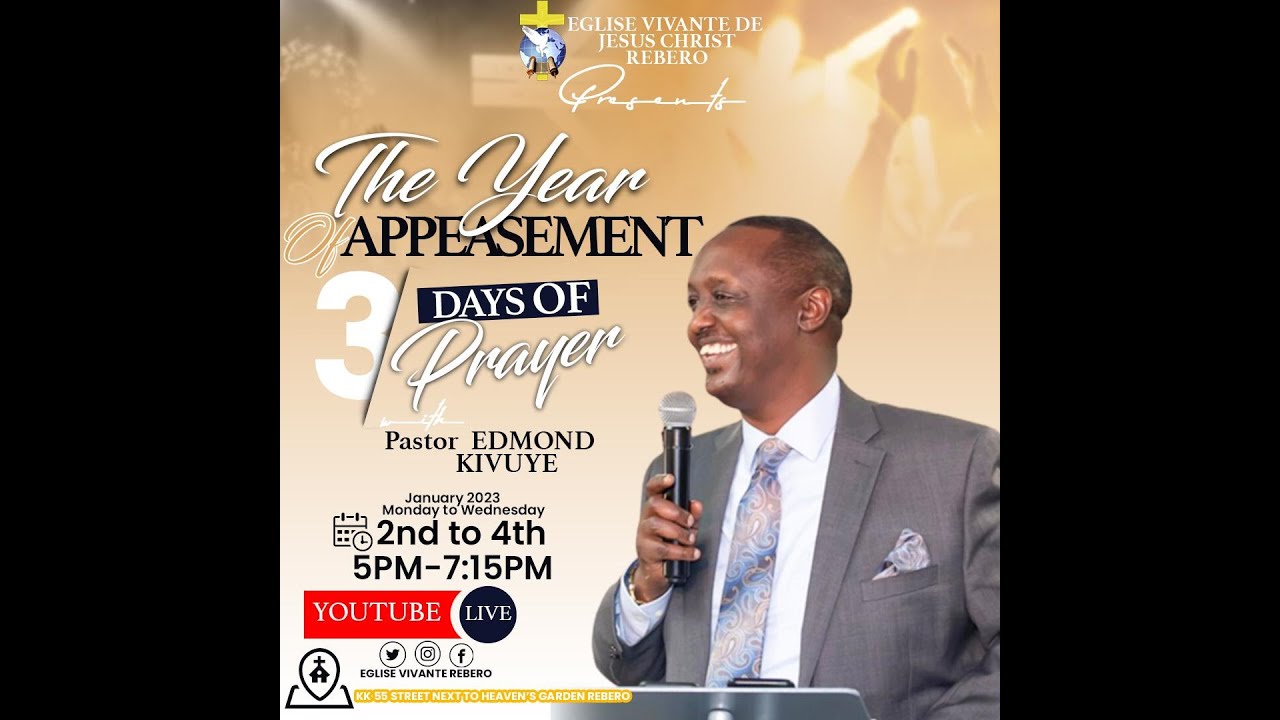 3 PROPHETIC DAYS ( Day2) || UMWAKA WO KWOROHEREZWA(2023) with Pastor Edmond KIVUYE
