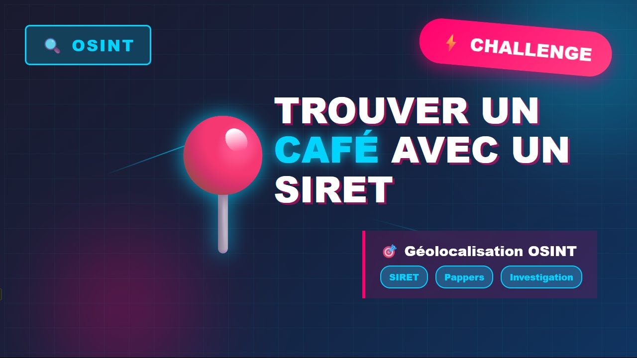 OSINT - Trouver une entreprise avec un ticket de caisse