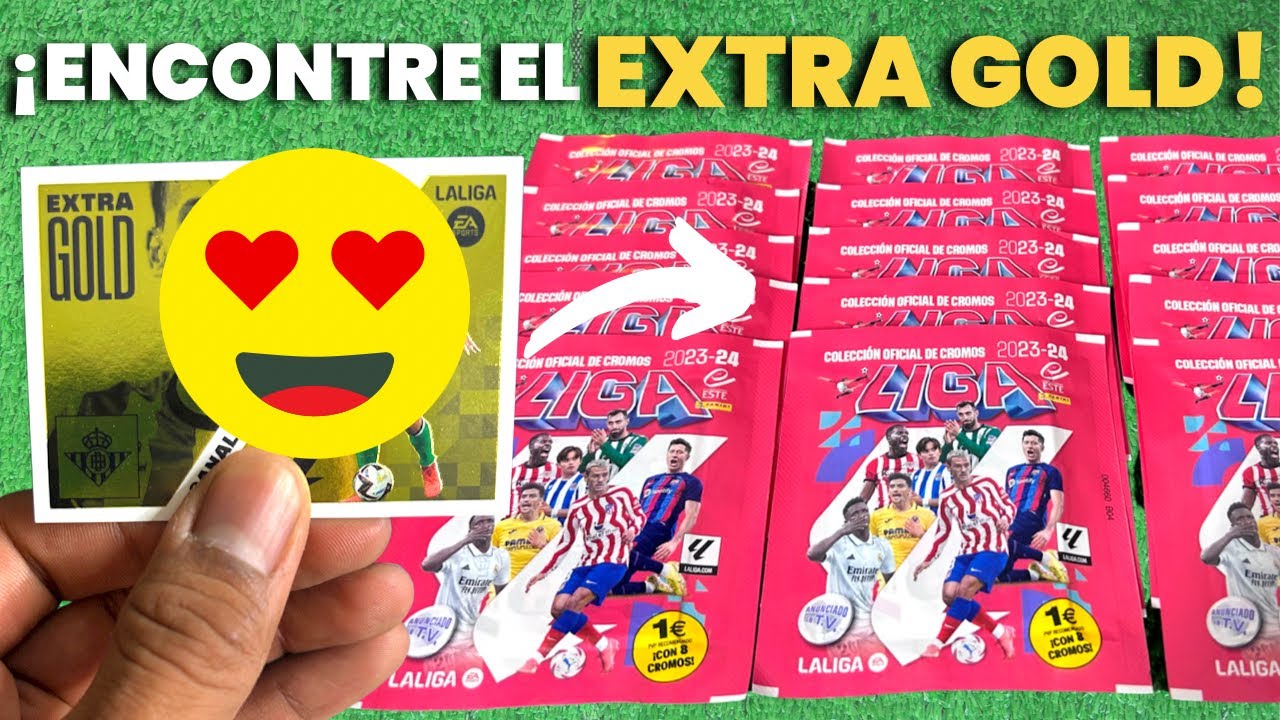 ¡ENCONTRÉ EL EXTRA GOLD! 😍 Panini Liga este 2023-2024