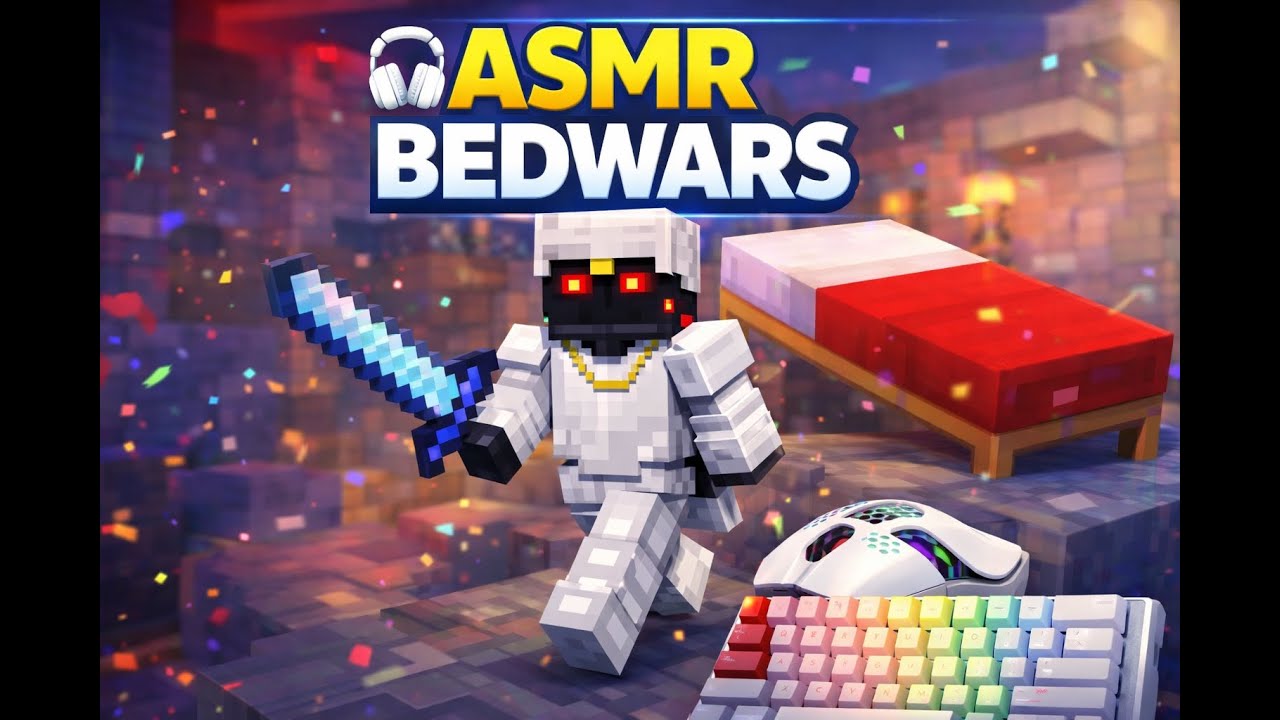 16 minutes bedawrs ASMR keyboard and mouse gameplay || Pika Network