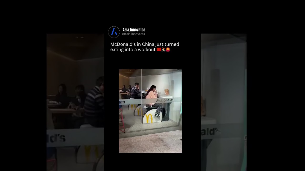 Only in China: McDonald’s now lets you pedal while you eat