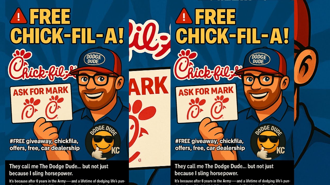  🚨 FREE Chick-fil-A at Molle CDJR! 🍔 Ask for Mark Today!