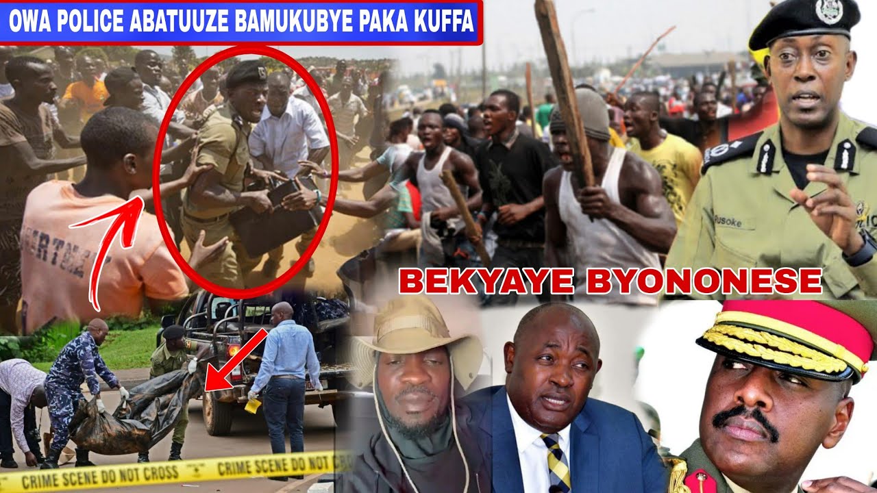 Owa Police Abatuuze Bamutiddewo! Abadde Agenze Kukwata Mutemu,Muhoozi Ne Baryomunsi Bagala Kweta