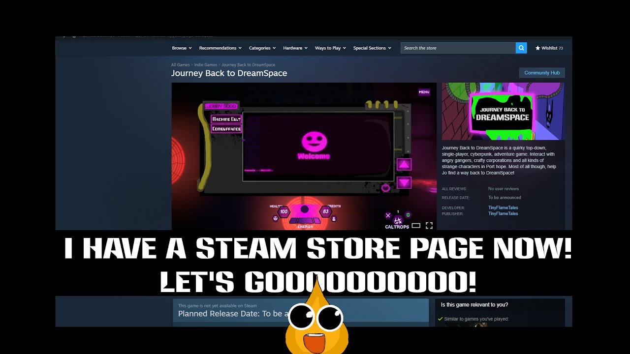 I have a Steam Store page now! Woooooo!