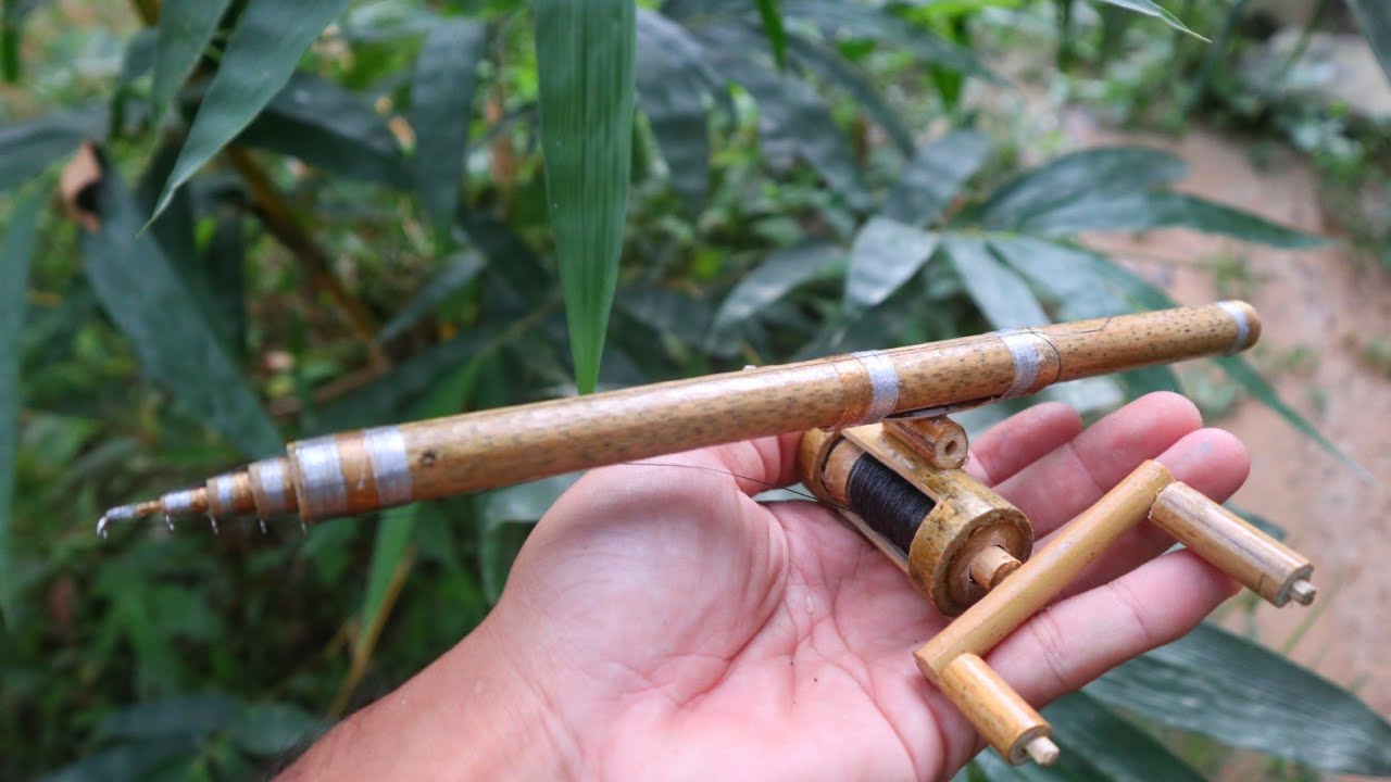 Membuat reel pancing micro dari bambu yang mudah