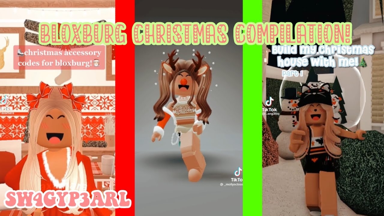 Bloxburg Christmas compilation 🎄🥛🍪 ~ SW4GYP3ARL