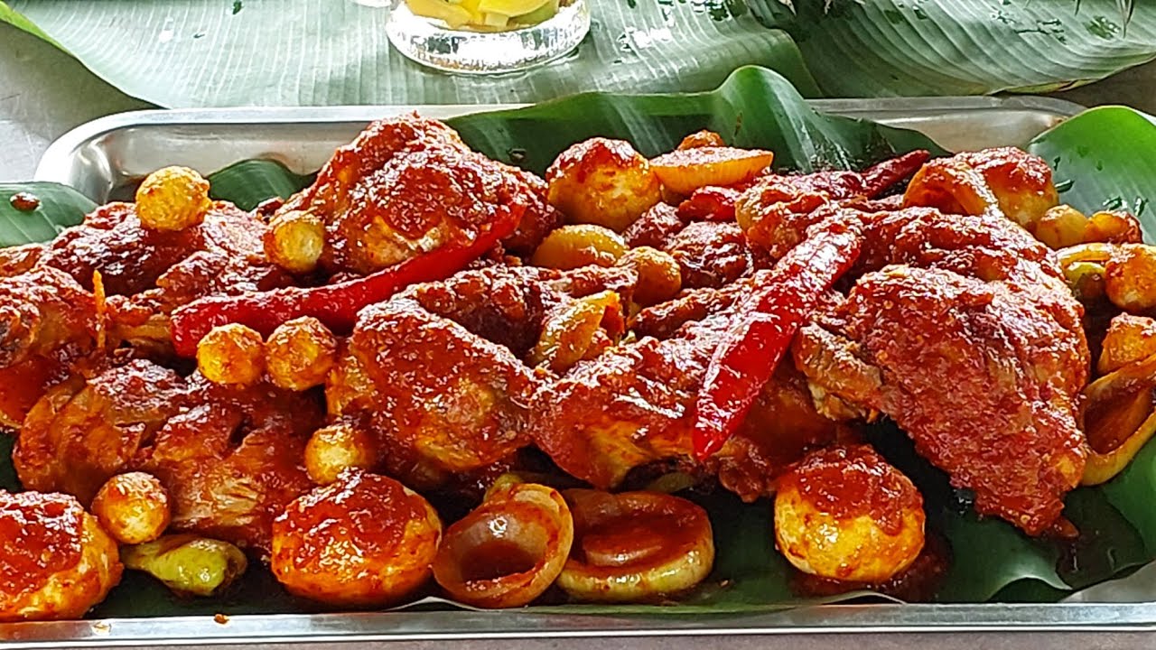 AYAM MASAK MERAH ASLI KAMPUNG...GERENTI X PEDAS..SEDAP MAKAN.