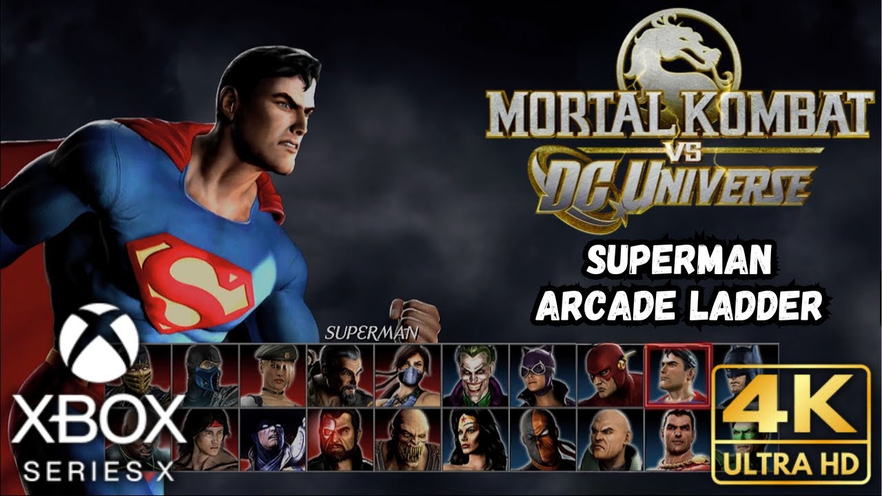Mortal Kombat VS DC Universe | SUPERMAN Arcade Ladder | Xbox Series X|S | 4K | No Commentary Gaming