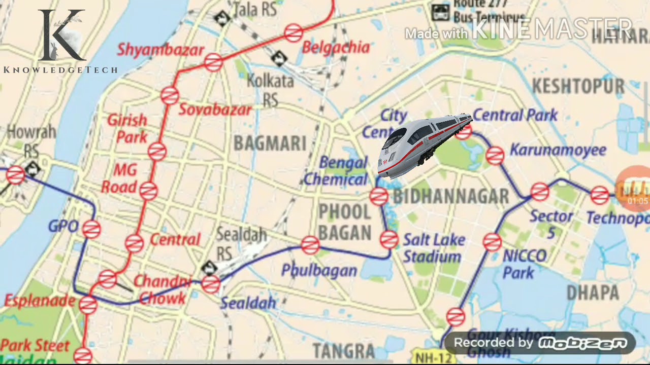 Kolkata Metro Route Map 2020 Updated