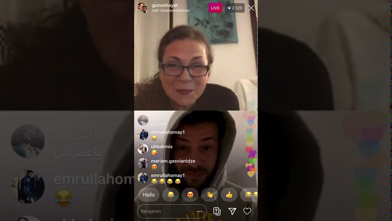 HERCAI AZAT (AHMET TANSU TASANLAR) & ESMA (GUNES HAYAT) Instagram live/Canli 19-04