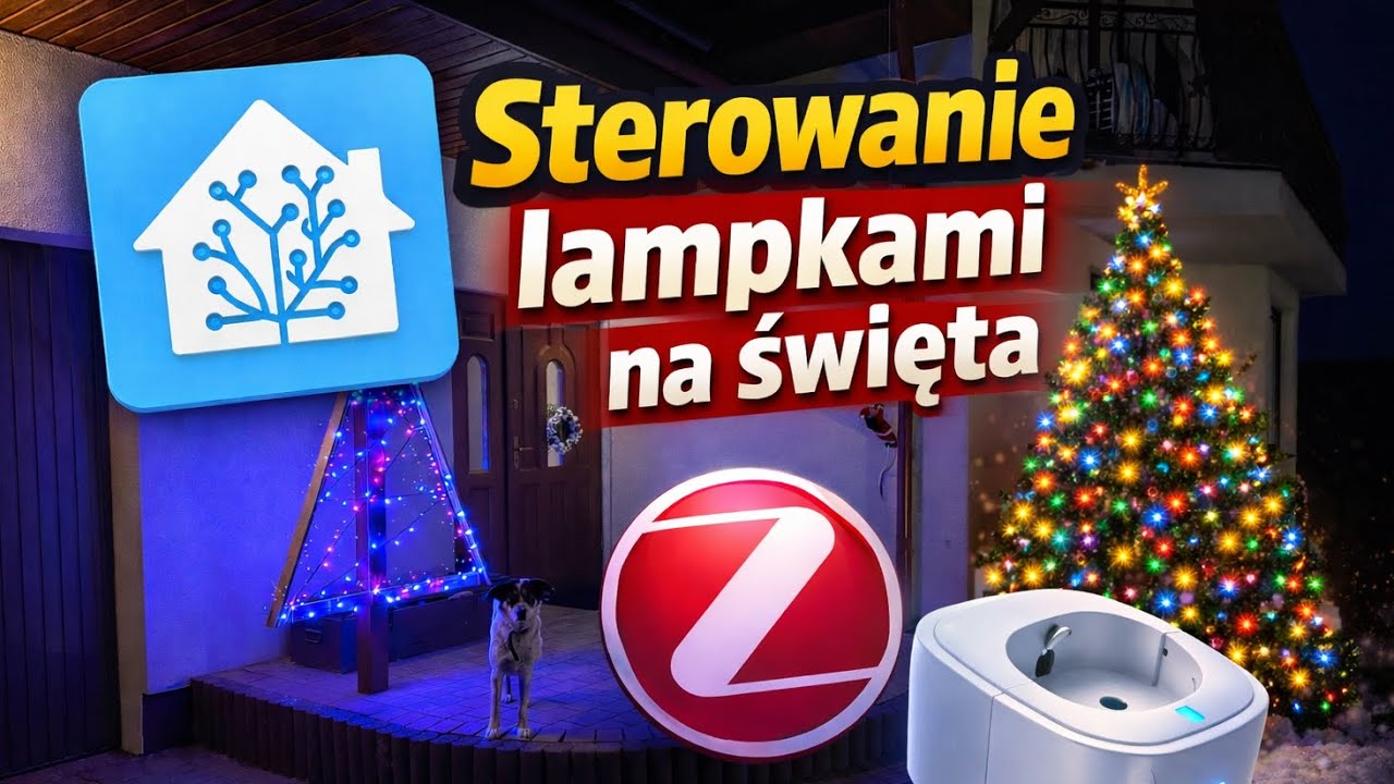 Choinka SMART 🎄 Lampki sterowane automatycznie (Home Assistant + Zigbee)