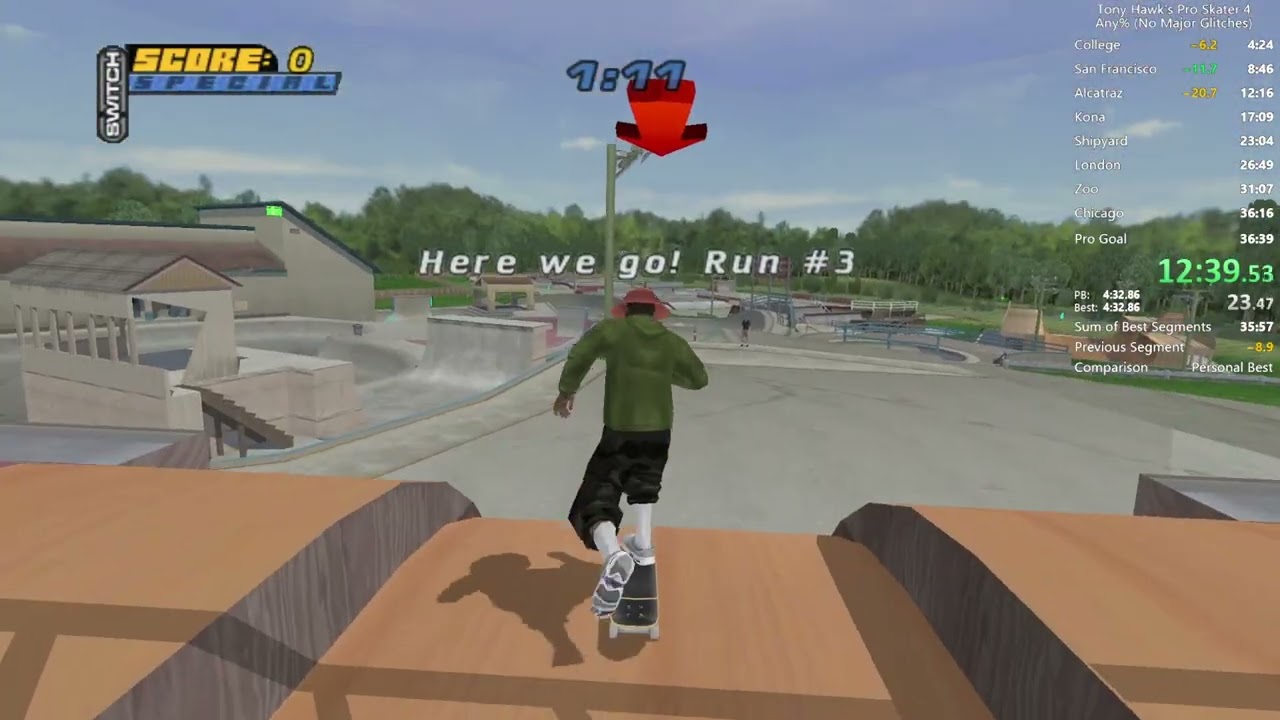 tony hawk's pro skater 4 any% no major glitches 36:10