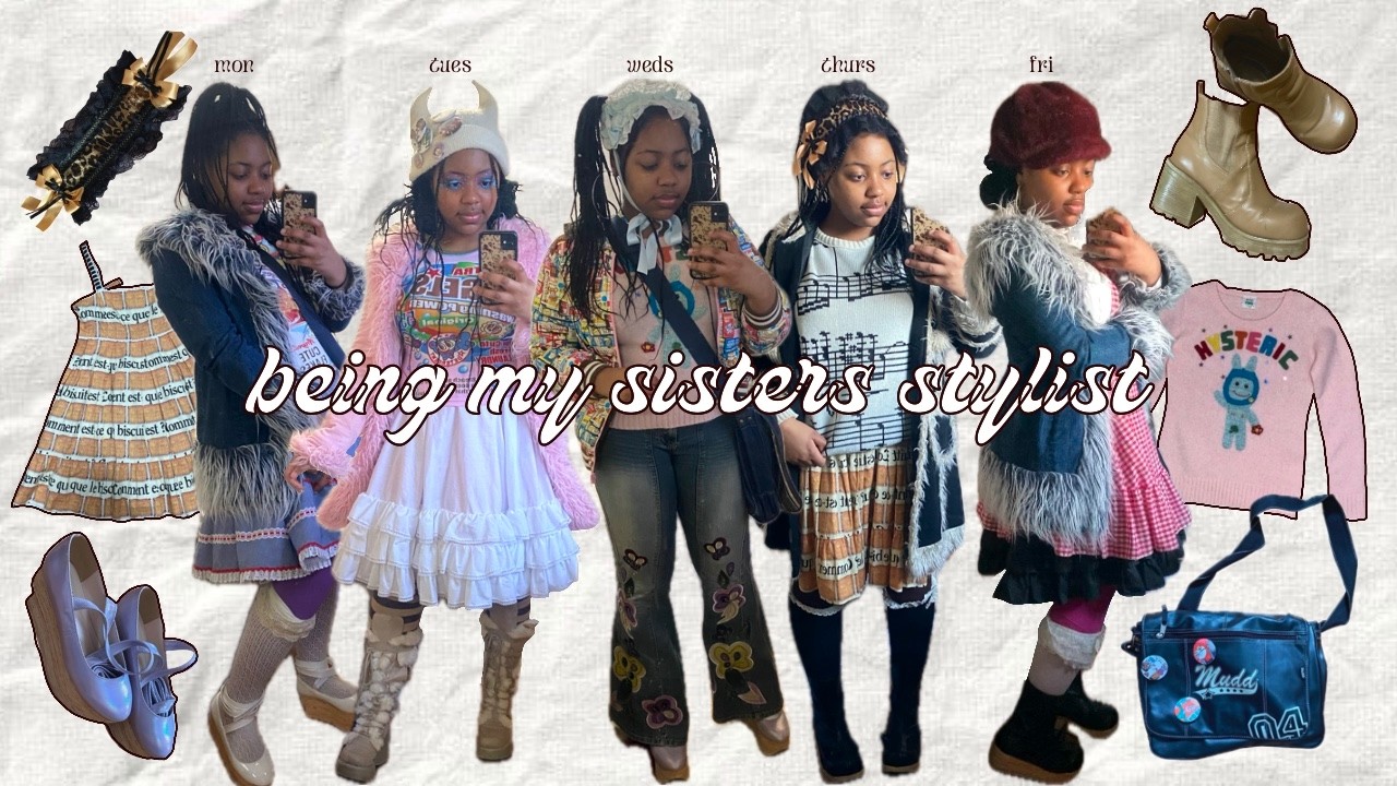 styling my younger sister for a week | japanese lolita fashion
