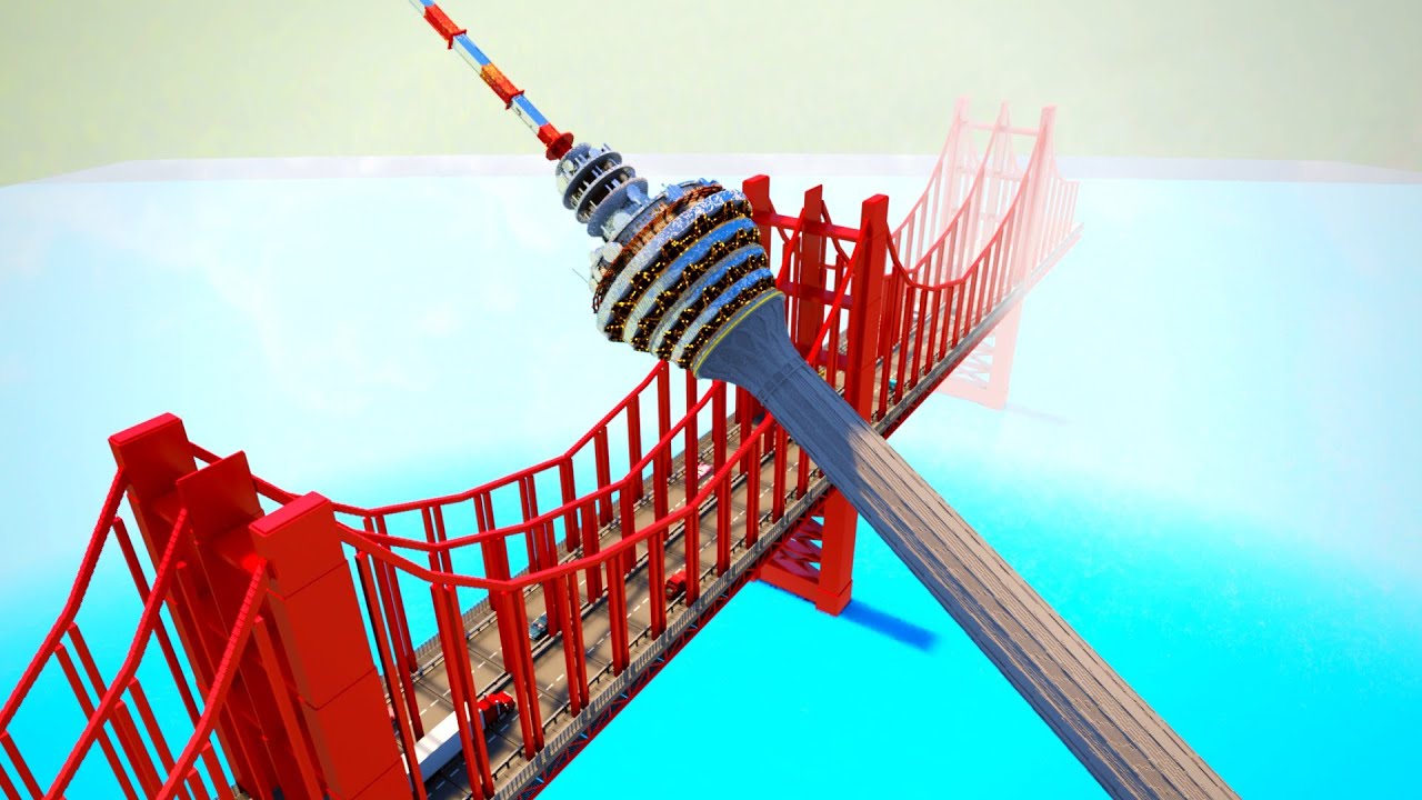 Rockets Causes Tower To Fall - Teardown