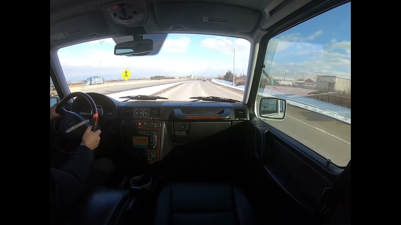 2004 MERCEDES BENZ G55 AMG HAND BUILT M113 V8 DRIVING VIDEO W/MIC MOUNTED OUTSIDE NEAR EXHAUST