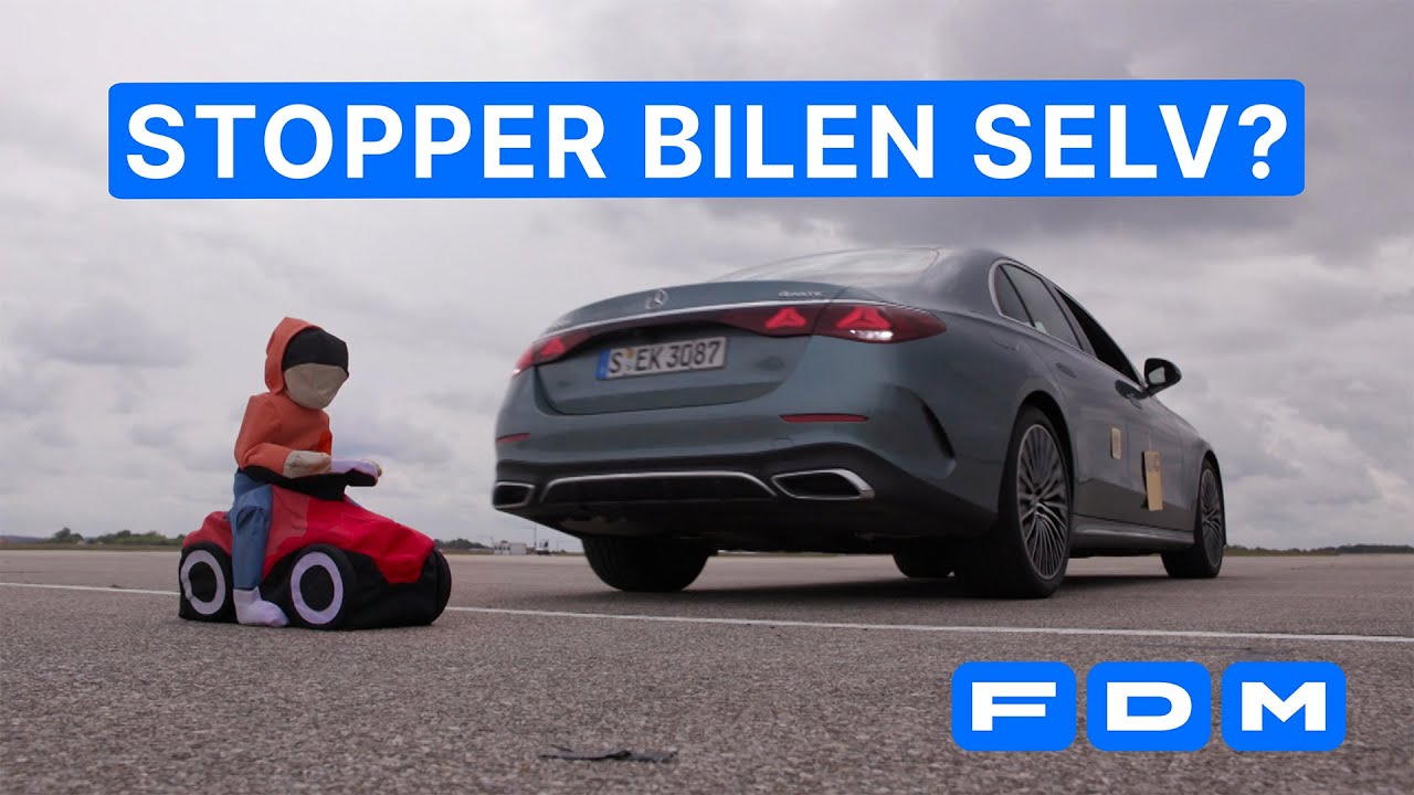 Kan din bil bremse selv, n&aring;r du bakker? Stor test afsl&oslash;rer hvilke biler der selv bremser