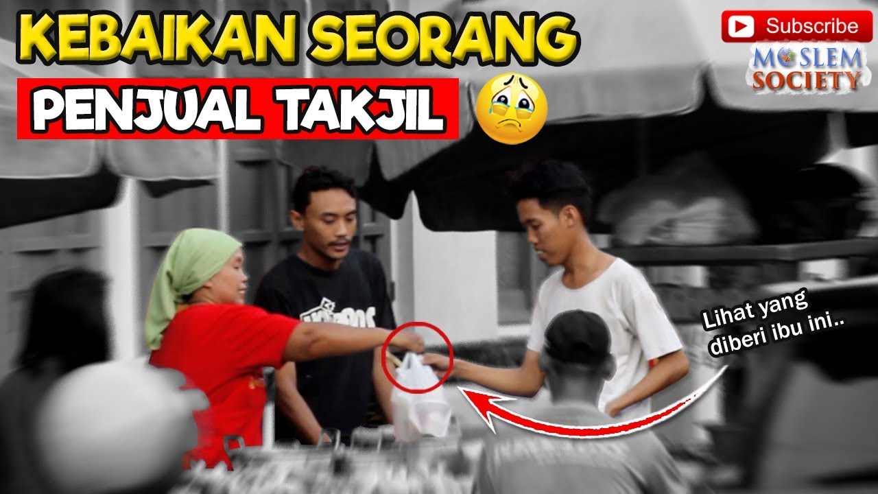 SOCIAL EXPERIMENT | Gembel Minta Takjil Untuk Berbuka Puasa, kebaikan seorang penjual takjil