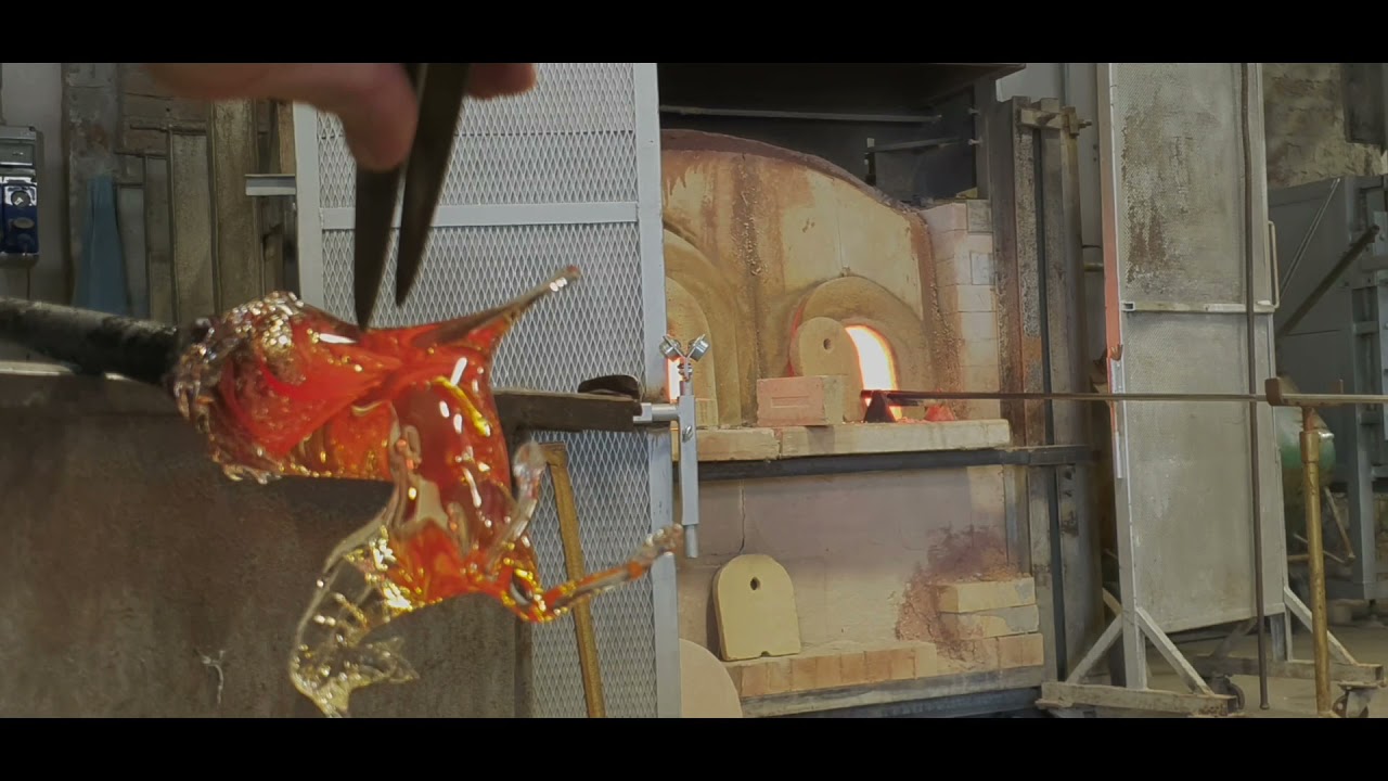 Murano Glass.Lavorazione del vetro di Murano. Cavallo Rampante     | Murano Island | Horse in Glass.