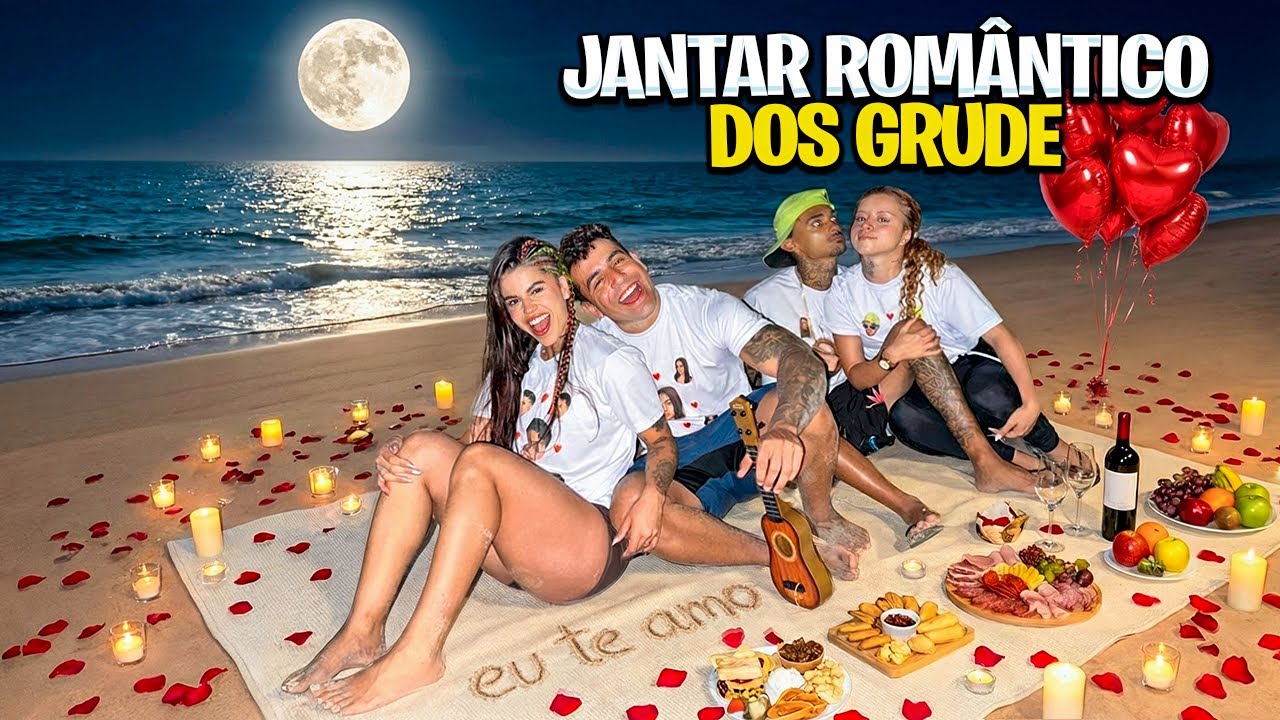 FIZEMOS UM JANTAR ROMÂNTICO DE CASAL DOS GRUDE *Deu certo?