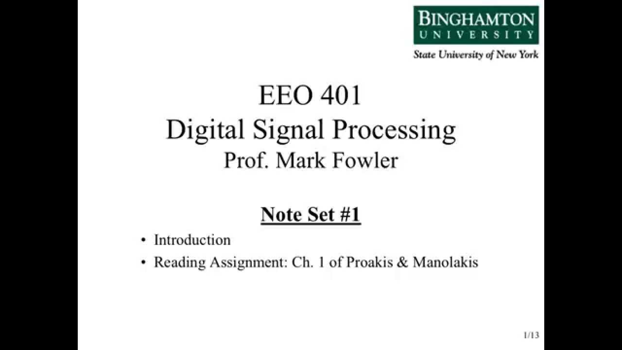 EEO303 Note Set #1 Introduction
