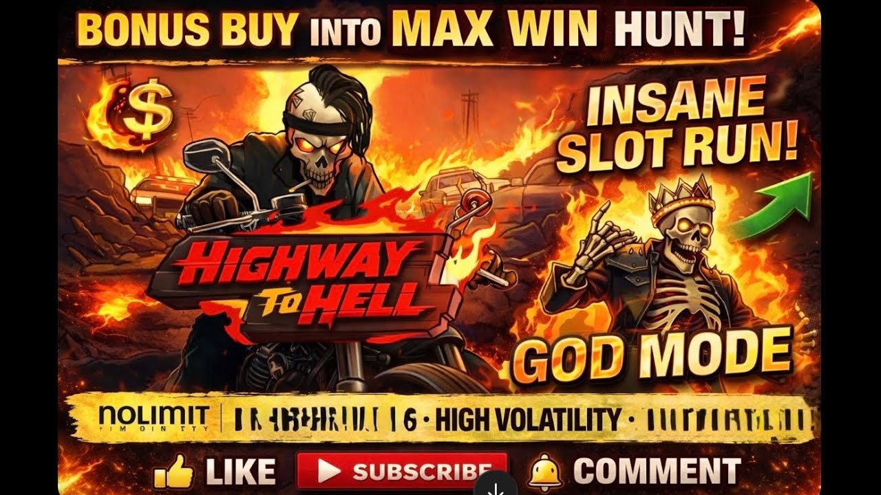 HIGHWAY TO HELL &ndash; Bonus Buy Into MAX WIN Hunt! (Nolimit City) | INSANE Slot Run!
