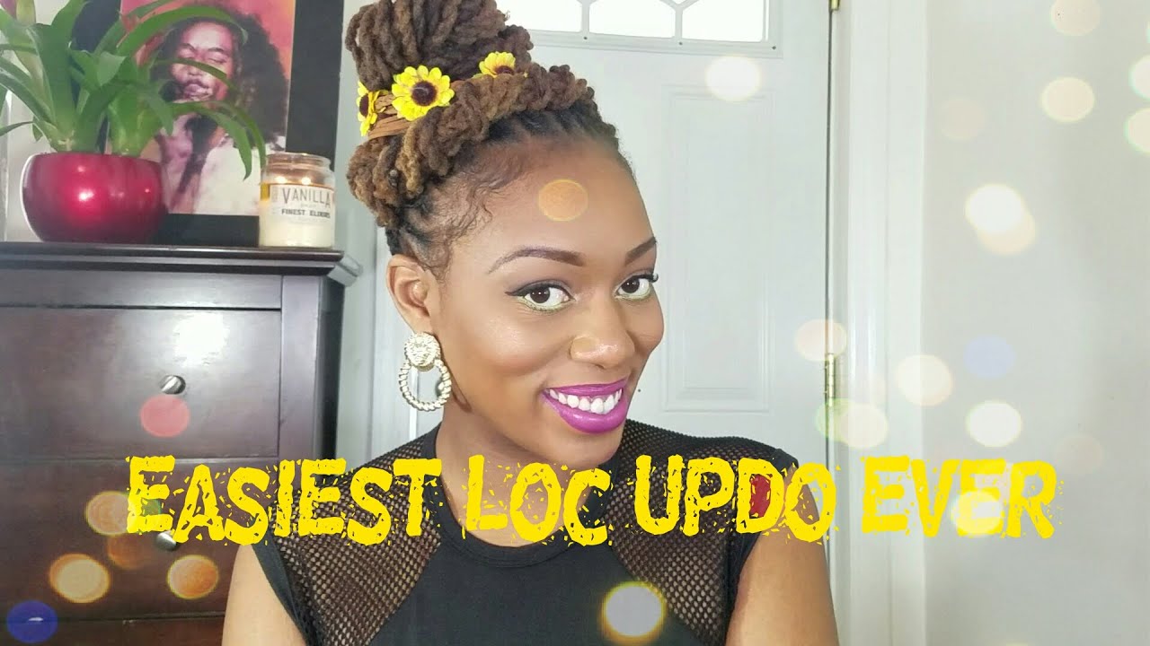 Easiest Loc Updo Ever!! | Twisted Spring Loc Style