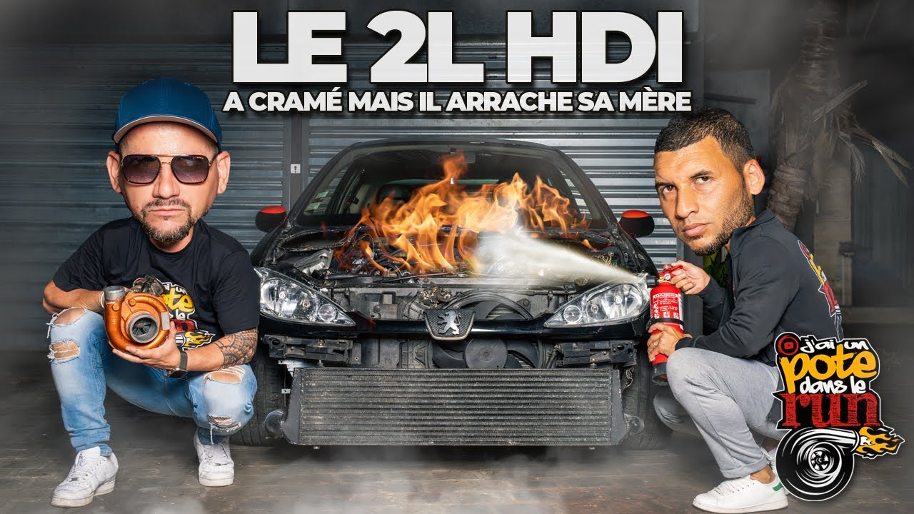 💨 Le 2L HDI est en FEU 🔥 mais il DÉGOMME sur la piste ! 💨💨  #run974 #prepahdi