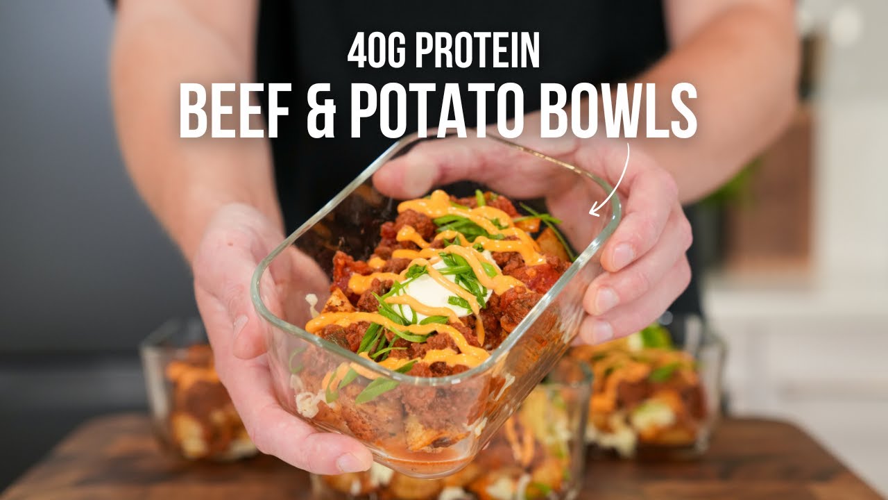 FAST TRACK Your Meal Prep | Loaded Spiced Potato Beef Bowls In Less Than 40 Minutes