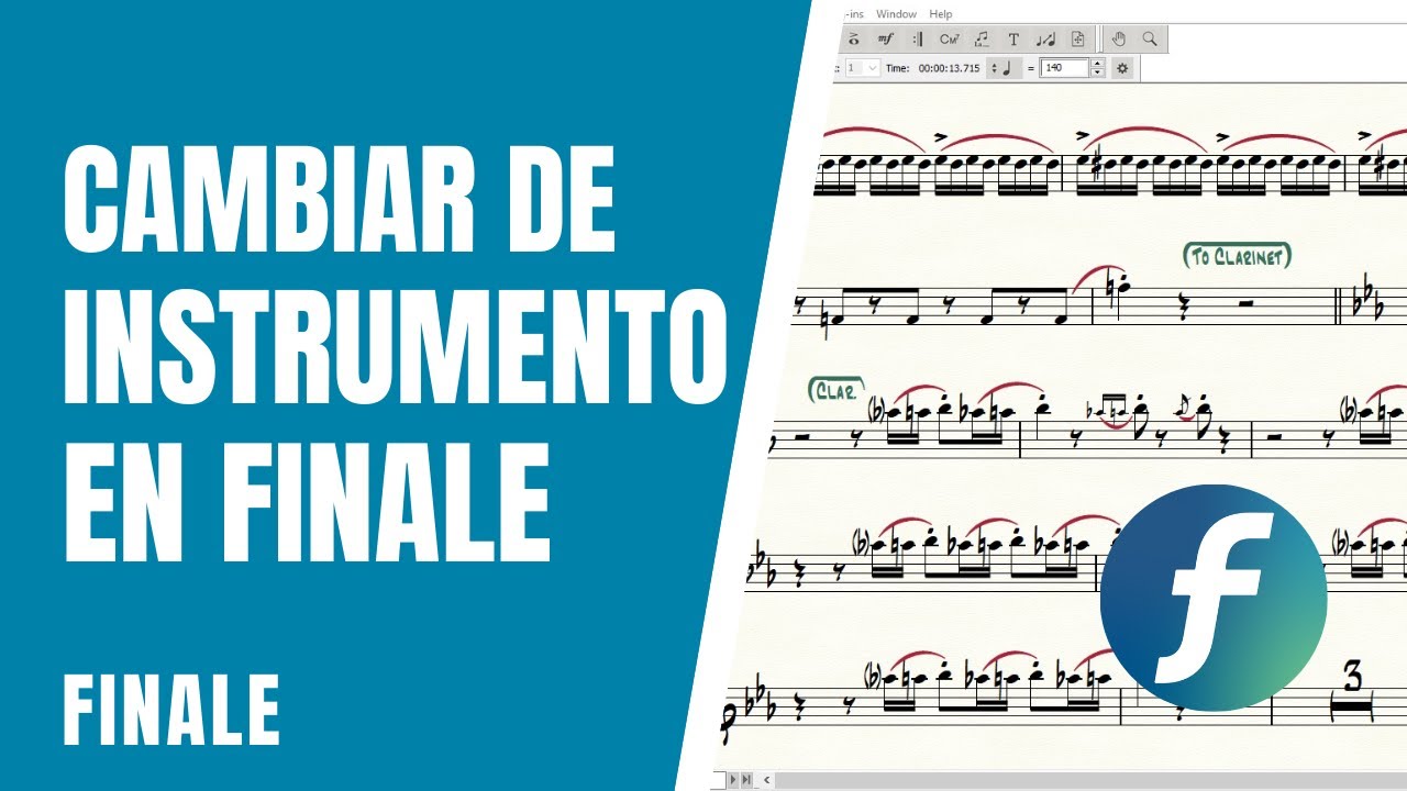 Cambiar de instrumento | Finale