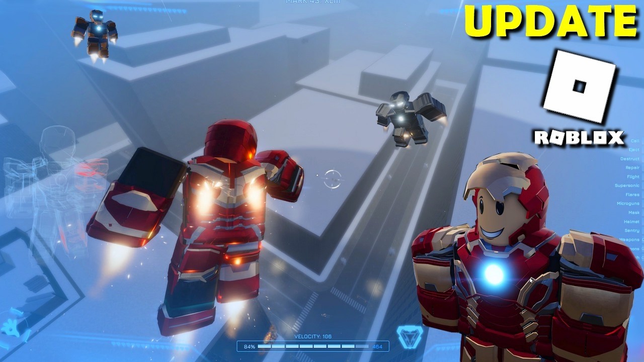 ROBLOX, MELHOR JOGO DO HOMEM DE FERRO, Iron Man Reimagined UPDATE, Iron Man Simulator, jogo do homem